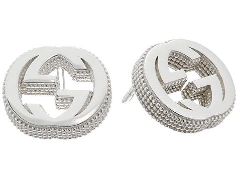 gucci necklace and earring set|gucci interlocking earrings.